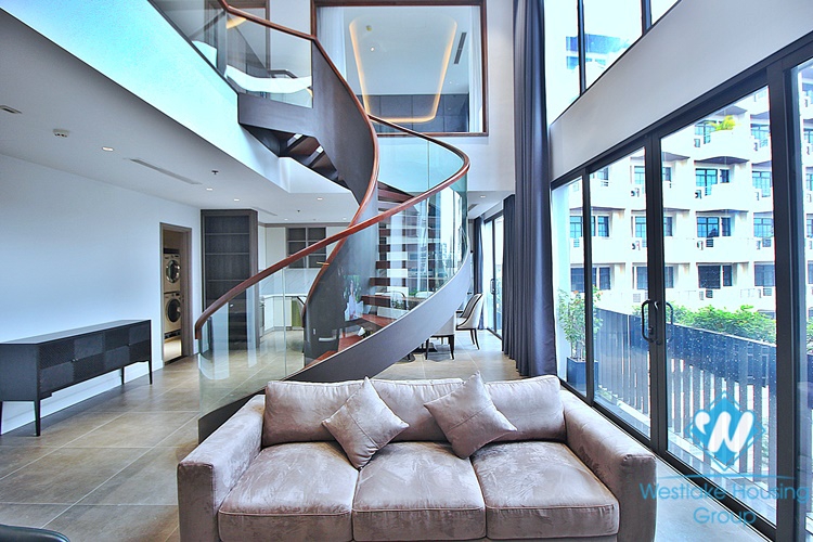 A luxurious duplex 3 bedrooms apartment for rent in Tay Ho area